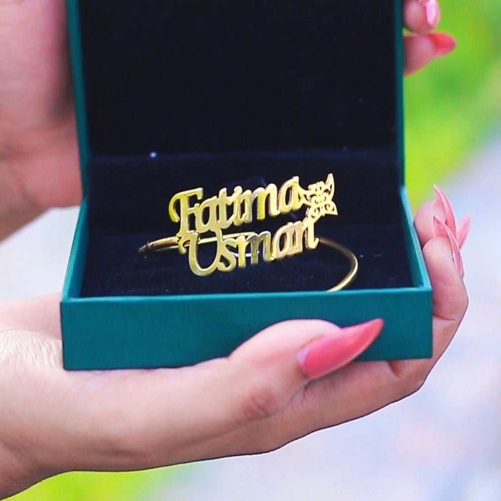 Butterfly Name Bangle - Zewar Mahal