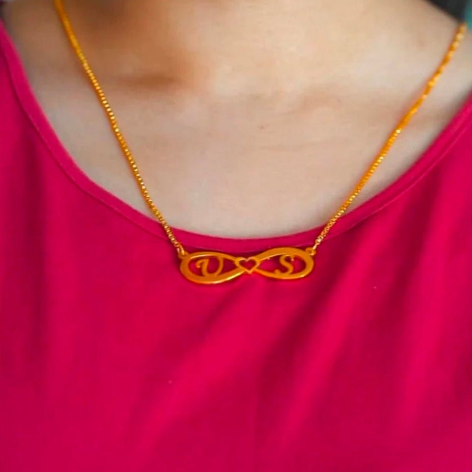 Customise Alphabet Name Necklace - Zewar Mahal