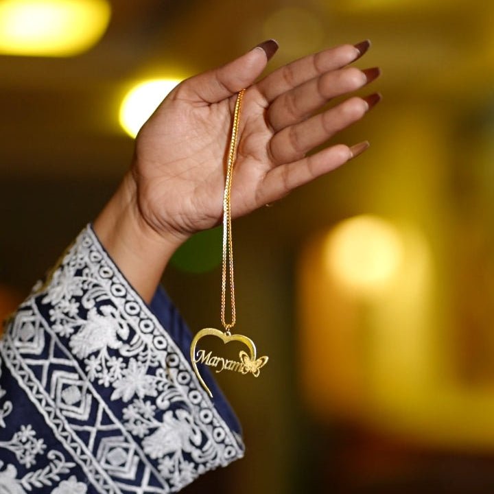 Customised Name Necklace - Zewar Mahal