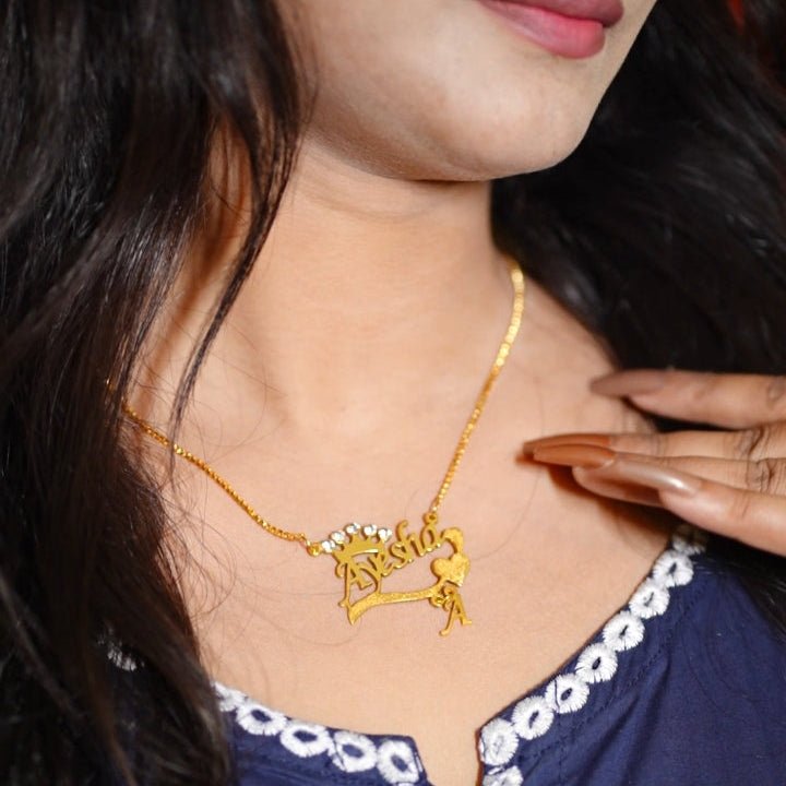 Customised Name Necklace - Zewar Mahal