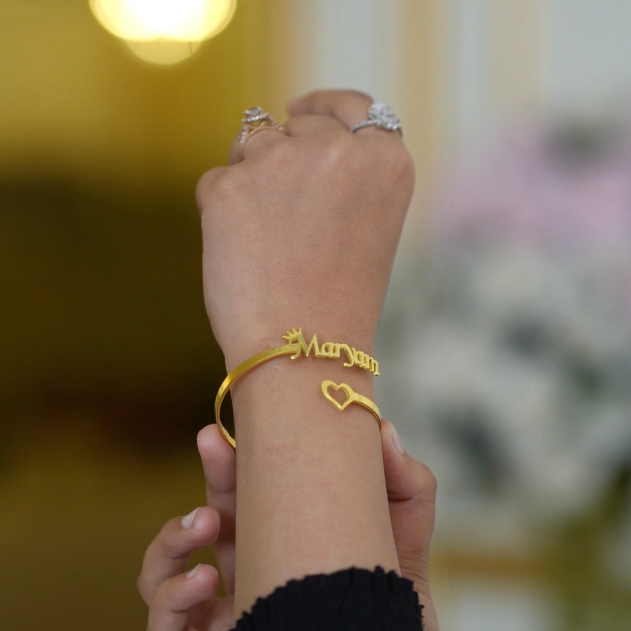 Customize Crown Name Bangle - Zewar Mahal