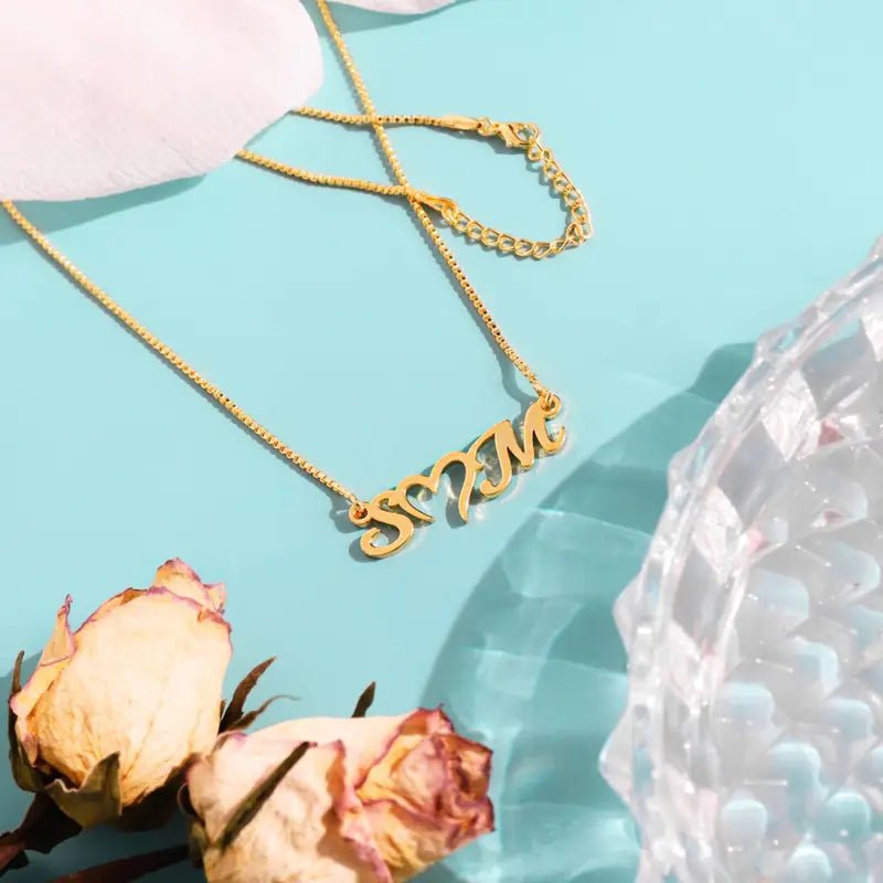 Customize Initial Heart Necklace - Zewar Mahal