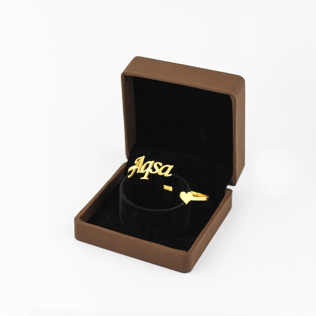 Customize Name Heart Bangle - Zewar Mahal