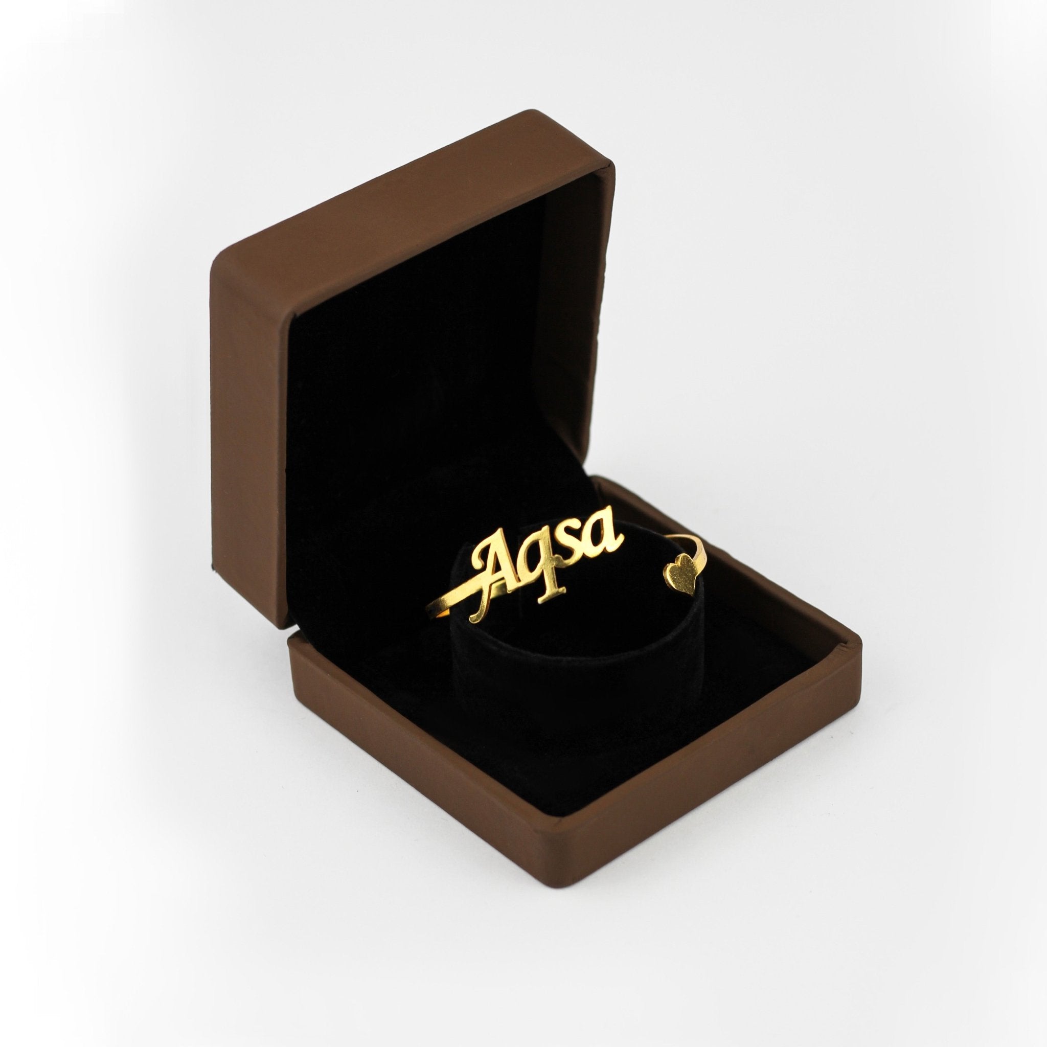 Customize Name Heart Bangle - Zewar Mahal