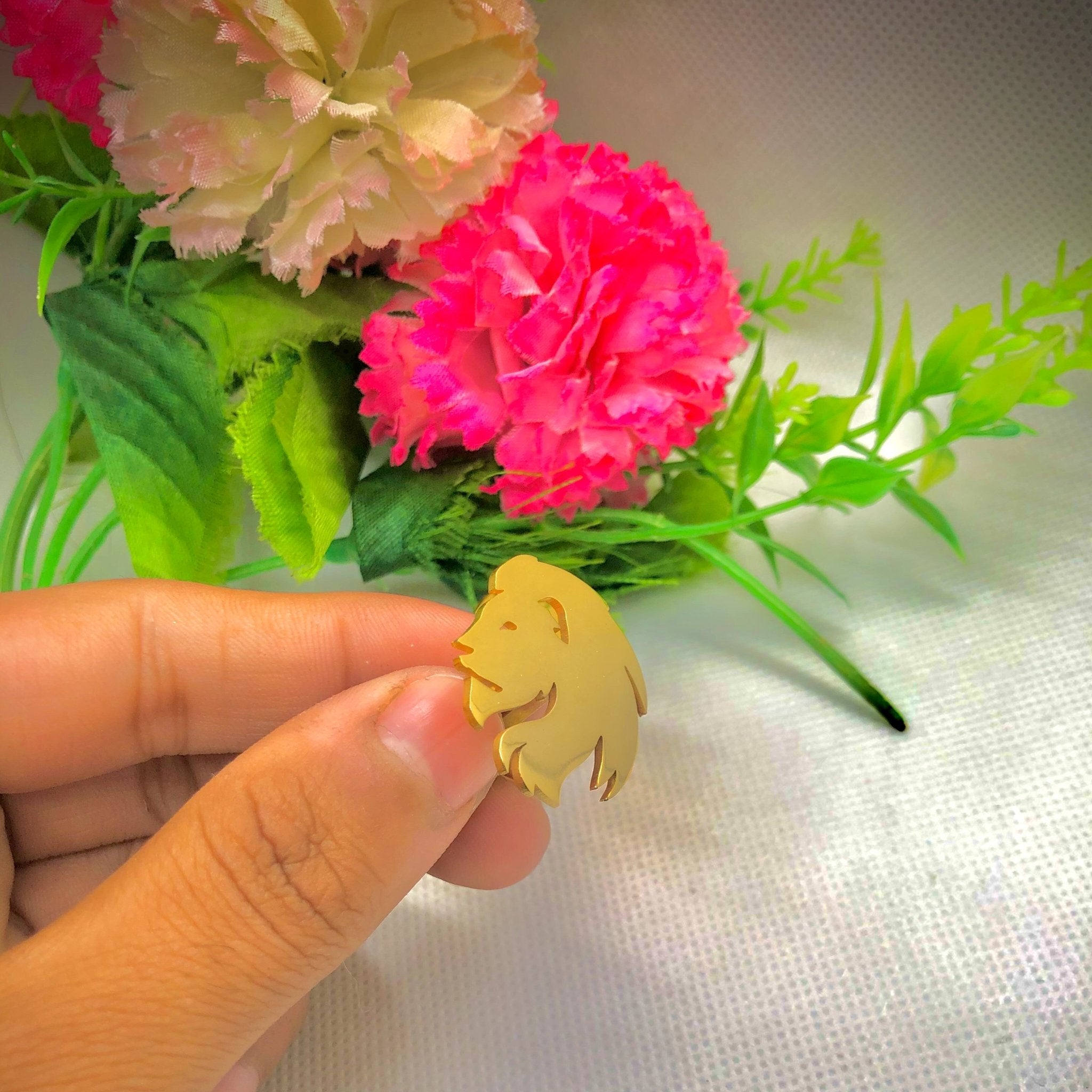 Lion Cufflinks/Studs - Zewar Mahal