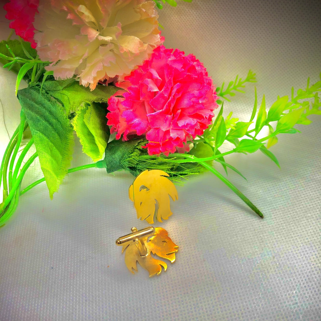 Lion Cufflinks/Studs - Zewar Mahal