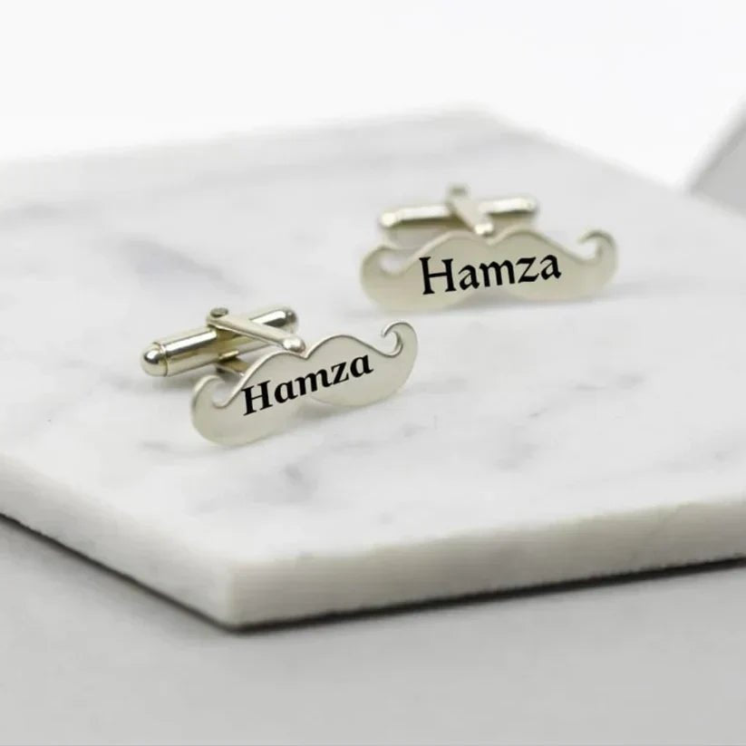 MOUSTACHES CUFFLINKS - Zewar Mahal