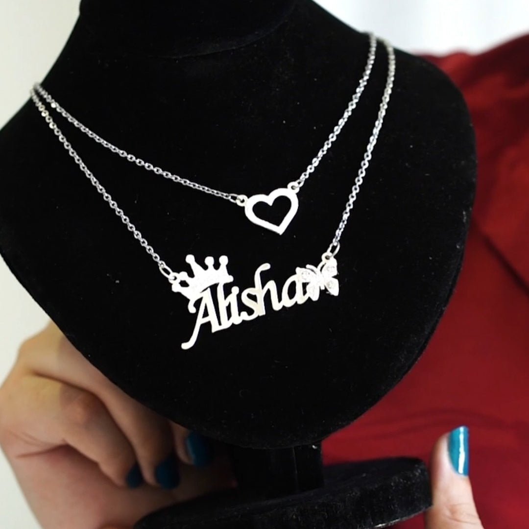 Queen butterfly necklace - Zewar Mahal