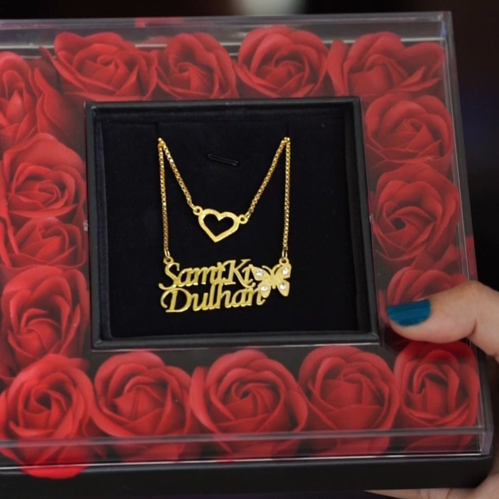 Queen butterfly necklace - Zewar Mahal