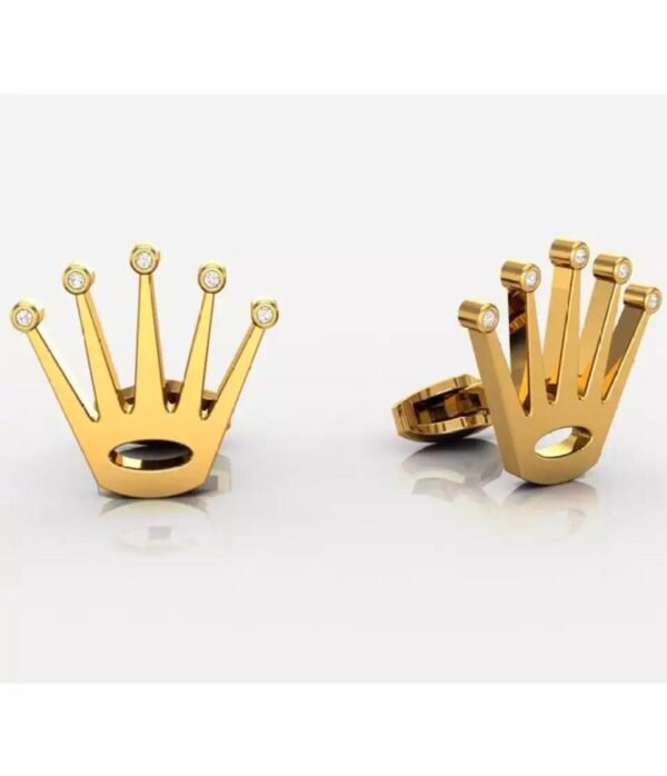 Rolex Crown Cufflinks With Chain - Zewar Mahal