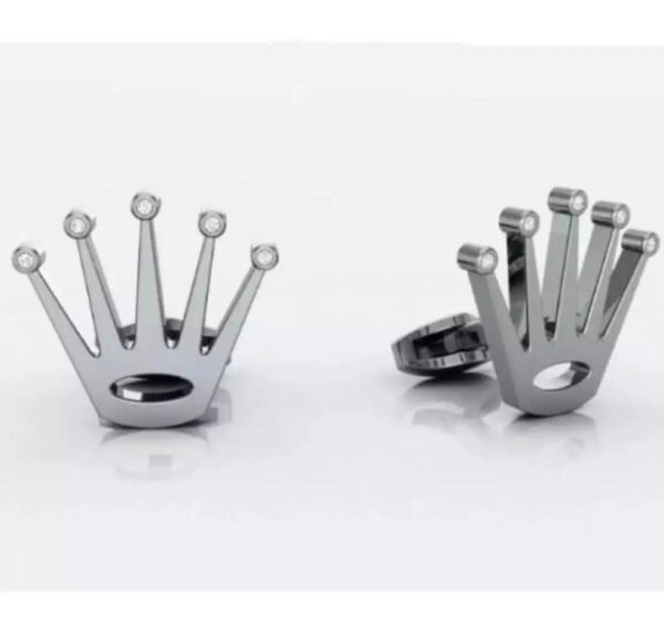 Rolex Crown Cufflinks With Chain - Zewar Mahal